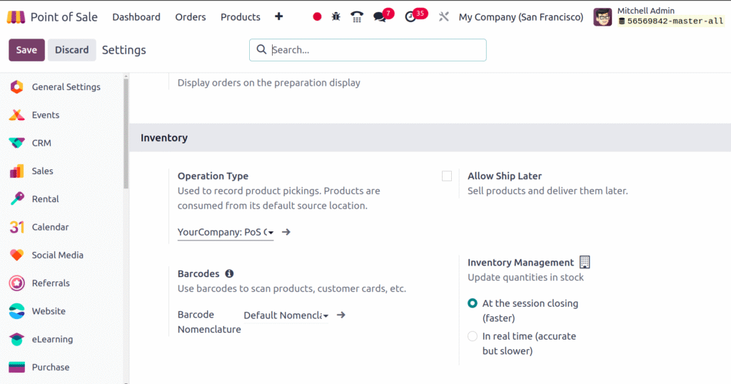 Odoo Inventory and Stock Control